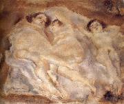 Three nude lade of lie Jules Pascin